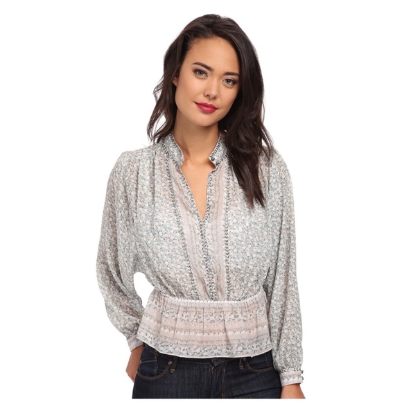 Free People | If I Had You Floral Beaded Blouse - Picture 3 of 8